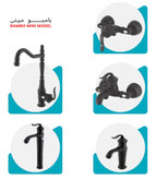 ست شیرآلات پارسیان مدل بامبو مینی مجموعه ۵ عددی