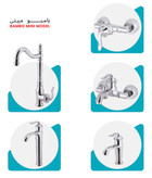 ست شیرآلات پارسیان مدل بامبو مینی مجموعه ۵ عددی